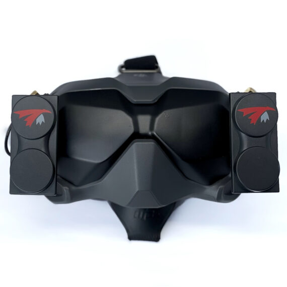 DJI FPV Goggle headset with two X-Air 5.8 MK II